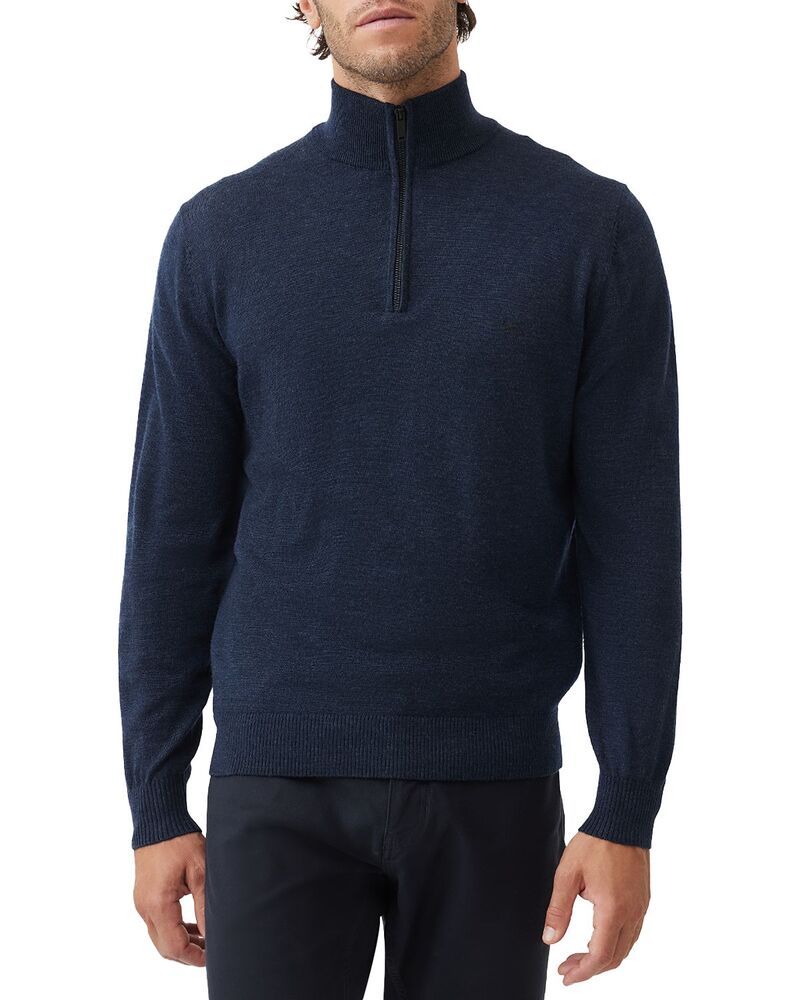 ロッドアンドグン メンズ アウター ニット・セーター ハーフジップ Rodd Gunn Calderwell Quarter Zip Sweater Midnight