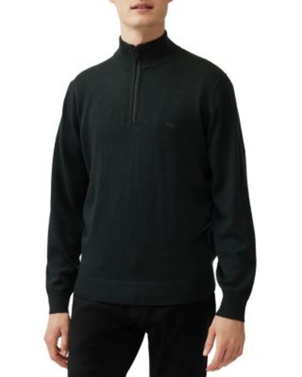ロッドアンドグン メンズ アウター ニット・セーター ハーフジップ Rodd Gunn Calderwell Quarter Zip Sweater Forest フォレスト