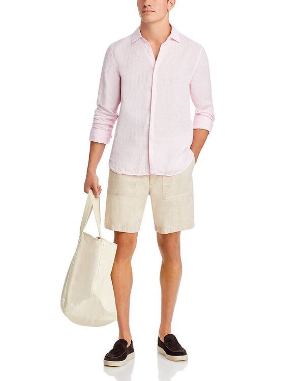 オールバー ブラウン メンズ トップス シャツ ボタンダウン ダウン リネン Orlebar Brown Giles Linen Classic Fit Button Down Shirt Pale オールバー ブラウン メンズ トップス シャツ ボタンダウン ダウン リネン Orlebar Brown Giles Linen Classic Fit Button Down Shirt Pale