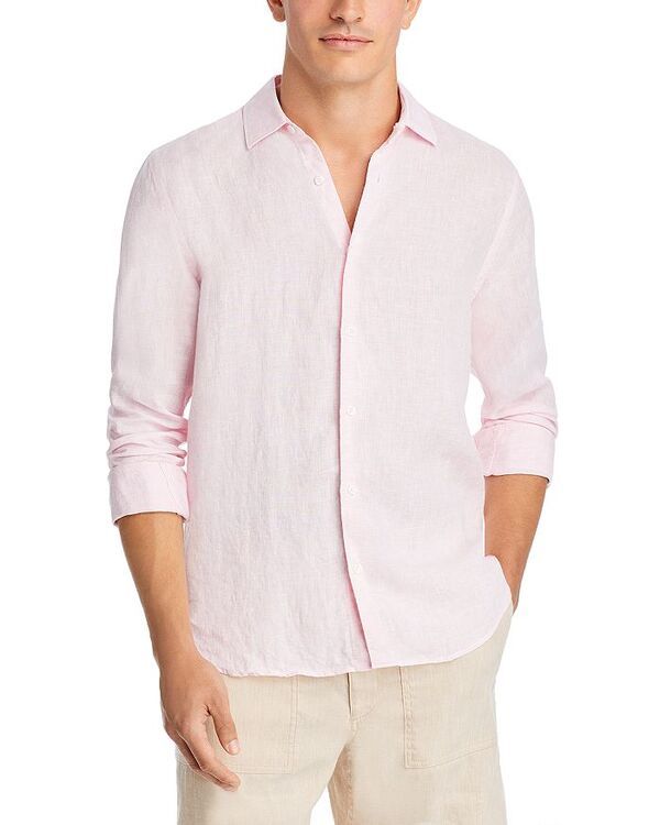 オールバー ブラウン メンズ トップス シャツ ボタンダウン ダウン リネン Orlebar Brown Giles Linen Classic Fit Button Down Shirt Pale
