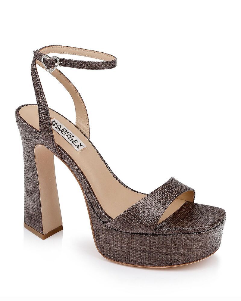 バッジェリーミシュカ レディース シューズ サンダル プラットフォーム ヒール Badgley Mischka Womens Caia Square Toe Higheel Platform Sand