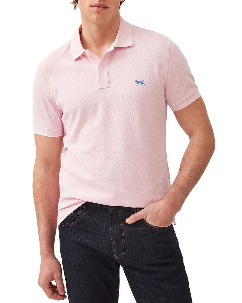 ロッドアンドグン メンズ トップス ポロシャツ スリムフィット Rodd Gunn The Gunn Slim Fit Polo Shirt Rose Water