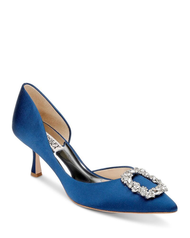 バッジェリーミシュカ レディース シューズ スリッポン・ローファー Badgley Mischka Womens Fabia II Embellished Pointed Toe Slip On Pu