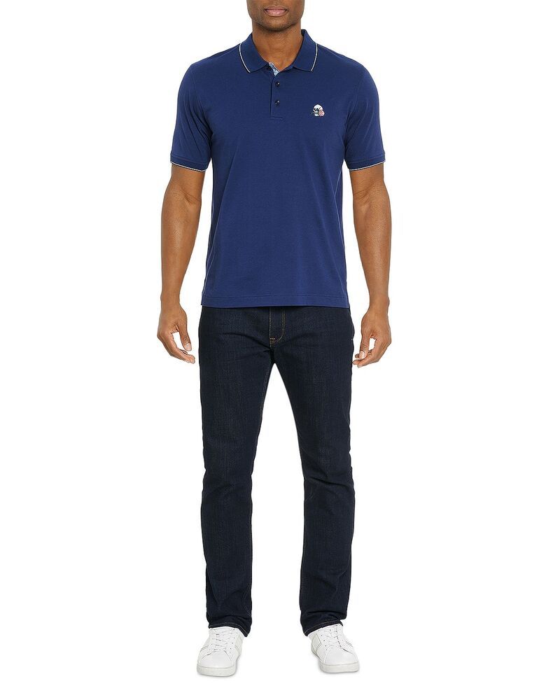 ロバートグラハム メンズ トップス ポロシャツ ニット Robert Graham Rossi Short Sleeve Knit Polo Shirt Exclusive Navy ネイビー