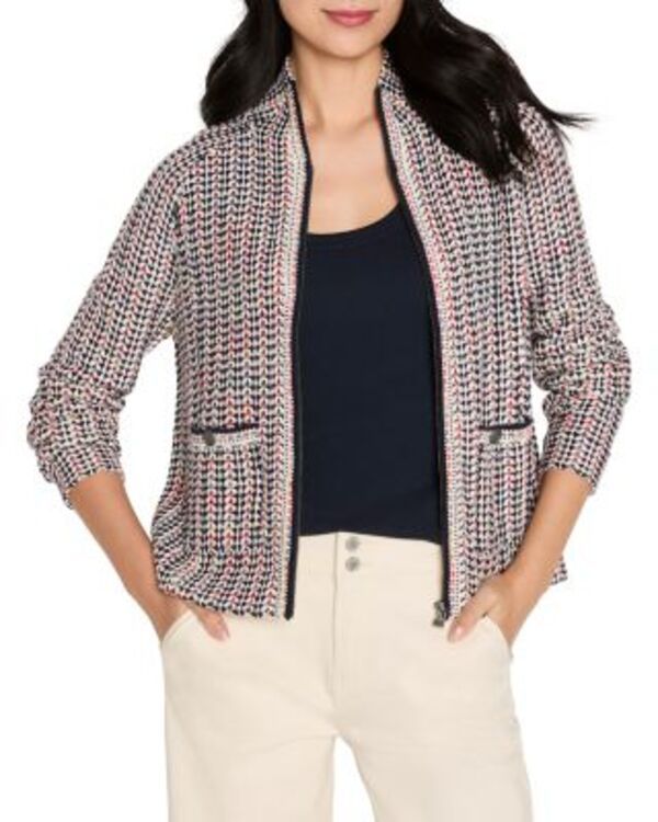 ニックプラスゾーイ レディース アウター ジャケット・ブルゾン ヒール NICZOE Tuck Stitch Color Wheel Jacket Red Multi レッド