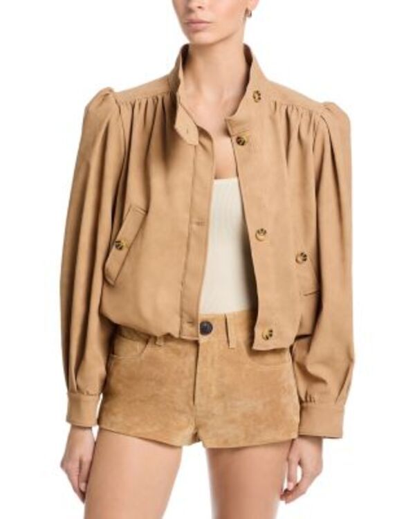 バードット レディース アウター ジャケット・ブルゾン レザー フェイクレザー Bardot Leon Faux Leather Jacket Soft Beige ベージュ