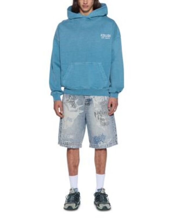 スビ メンズ アウター パーカー・スウェット ロゴ Ksubi Titan Logo Hoodie Blue ブルー スビ メンズ アウター パーカー・スウェット ロゴ Ksubi Titan Logo Hoodie Blue ブルー