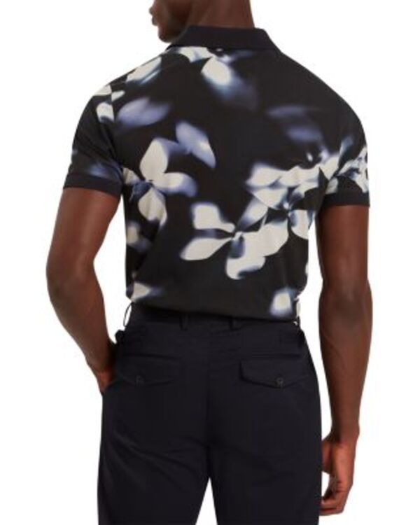 テッドベーカー メンズ トップス ポロシャツ フラワー柄 フラワー Ted Baker Longbri Short Sleeve Floral Polo Shirt Navy ネイビー