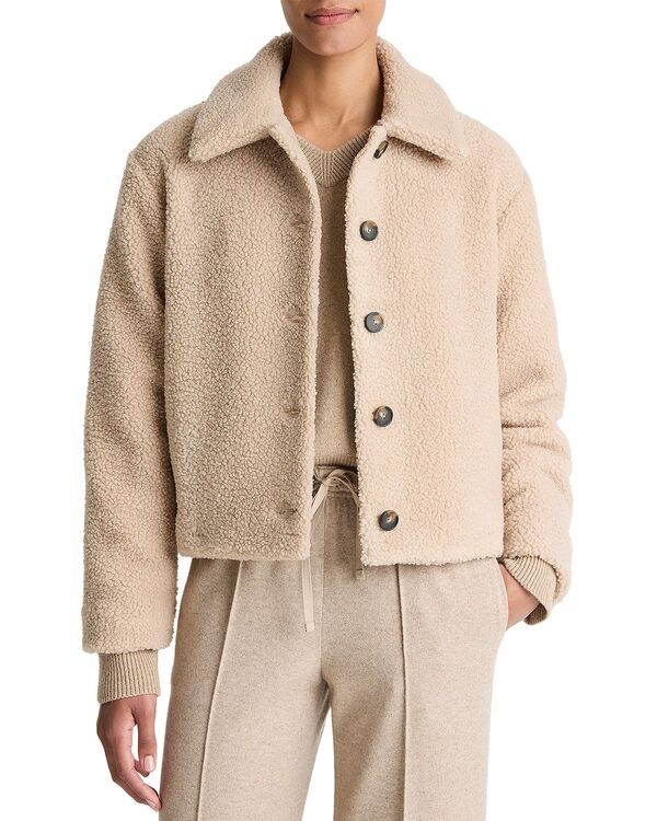 ヴィンス レディース アウター ジャケット・ブルゾン フリース Vince Fleece Jacket Marzipan