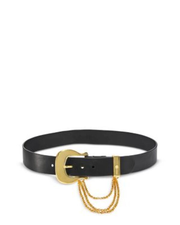 ジョアンナオッティ レディース アクセサリー ベルト レザー Johanna Ortiz Embers of Elegance Leather Belt Royal Black Gold ブラック