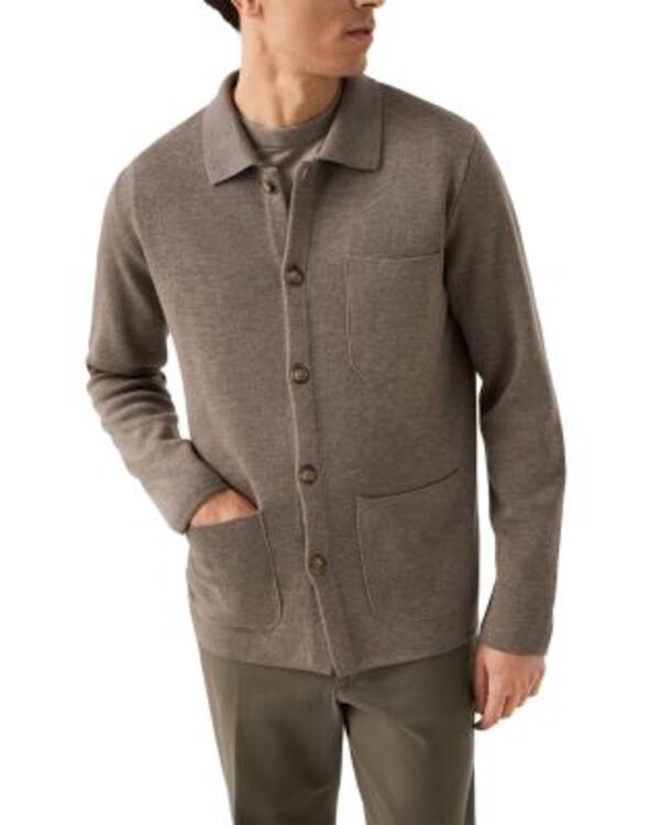 エトン メンズ トップス シャツ ニット Eton Merino Milano Knit Overshirt Light Beige ベージュ