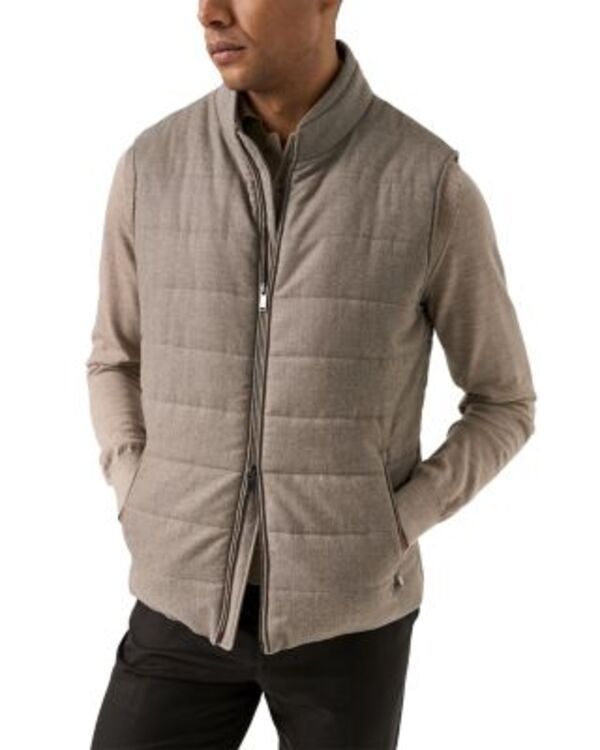 エトン メンズ アウター ベスト ウール Eton Wool Padded Vest Navy ネイビー