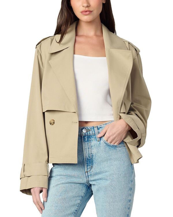 ジョーズジーンズ レディース アウター コート クロップド Joes Jeans The Liz Cropped Trench Coat Camel キャメル