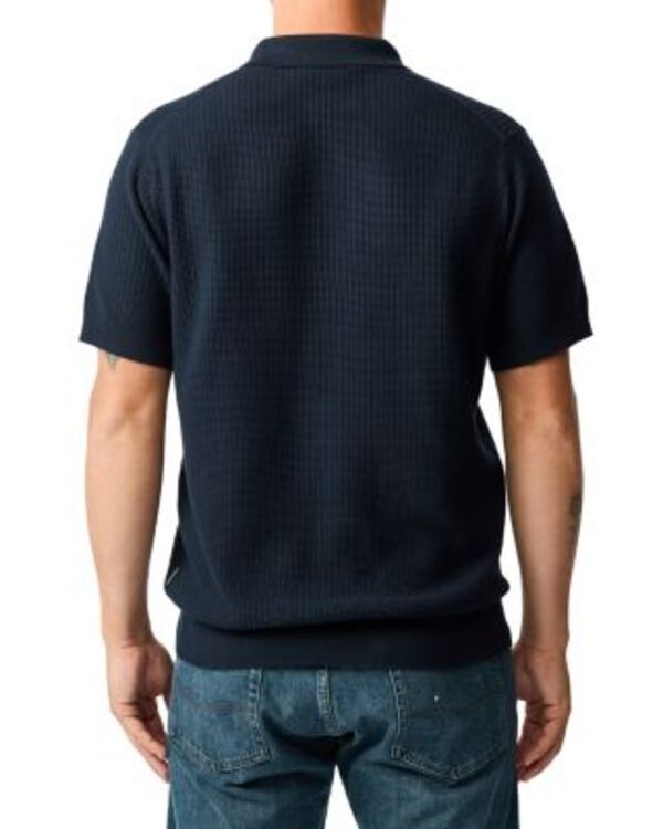 ロッドアンドグン メンズ トップス ポロシャツ Rodd Gunn Forbes Textured Polo Shirt Eclipse