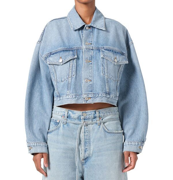 アゴルド レディース アウター ジャケット・ブルゾン クロップド デニム AGOLDE Palmer Croppedenim Jacket Space デニム