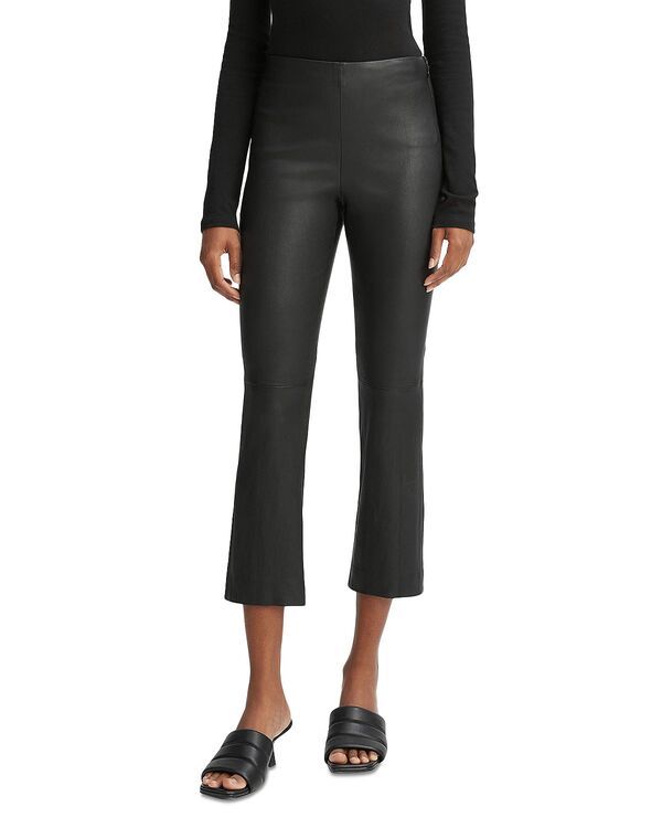ヴィンス レディース ボトムス レギンス レザー Vince Leather Leggings Black ブラック