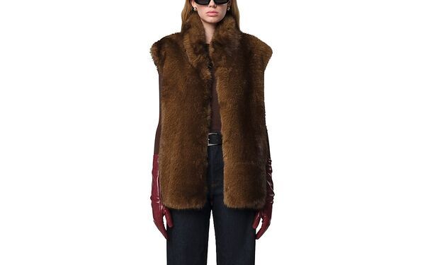 アパリス レディース アウター ベスト Apparis Laila Faux Fur Vest Mink ミンク
