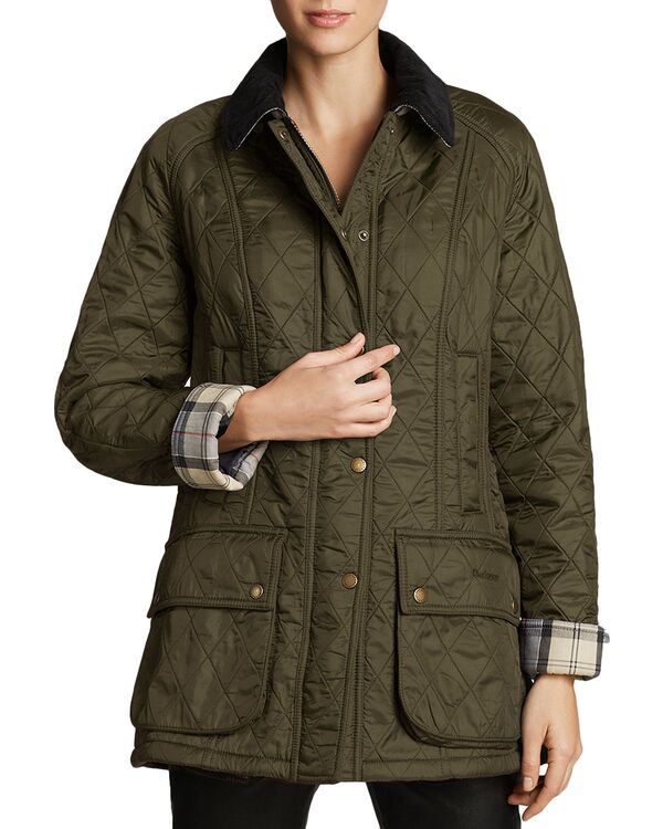 バブアー レディース アウター ジャケット・ブルゾン Barbour Beadnell Polarquilt Jacket Olive オリーブ