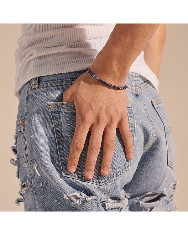 ジョン・ハーディー メンズ アクセサリー ブレスレット・バングル・アンクレット JOHN HARDY Mens Sterling Silver Classic Chain Lapis Lazuli B ジョン・ハーディー メンズ アクセサリー ブレスレット・バングル・アンクレット JOHN HARDY Mens Sterling Silver Classic Chain Lapis Lazuli B