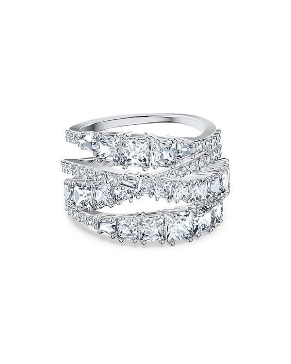 スワロフスキー レディース アクセサリー リング Swarovski Twist Crystal Wrap Ring Silver シルバー