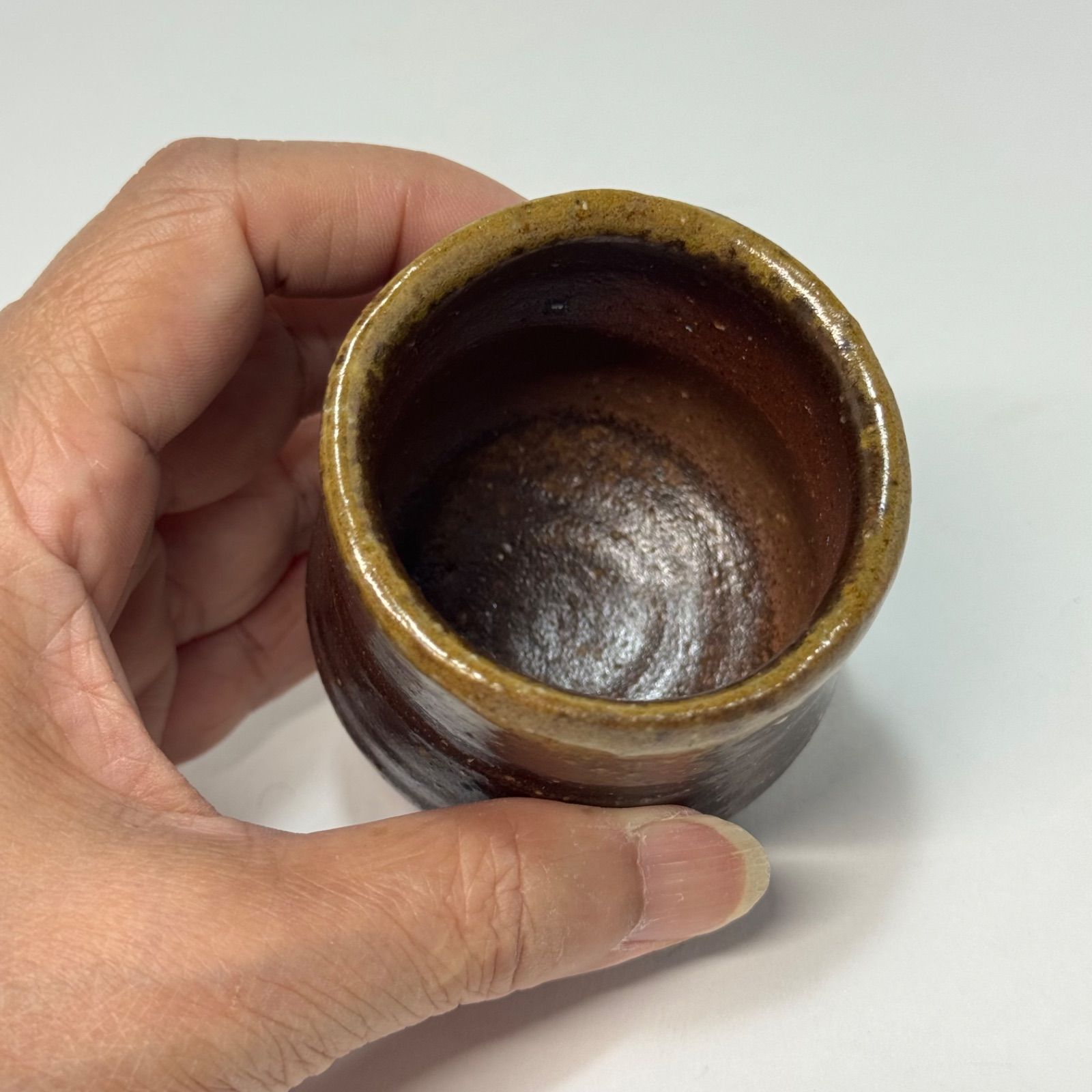 金重晃介 備前 酒呑 ぐい呑 共箱 - メルカリ