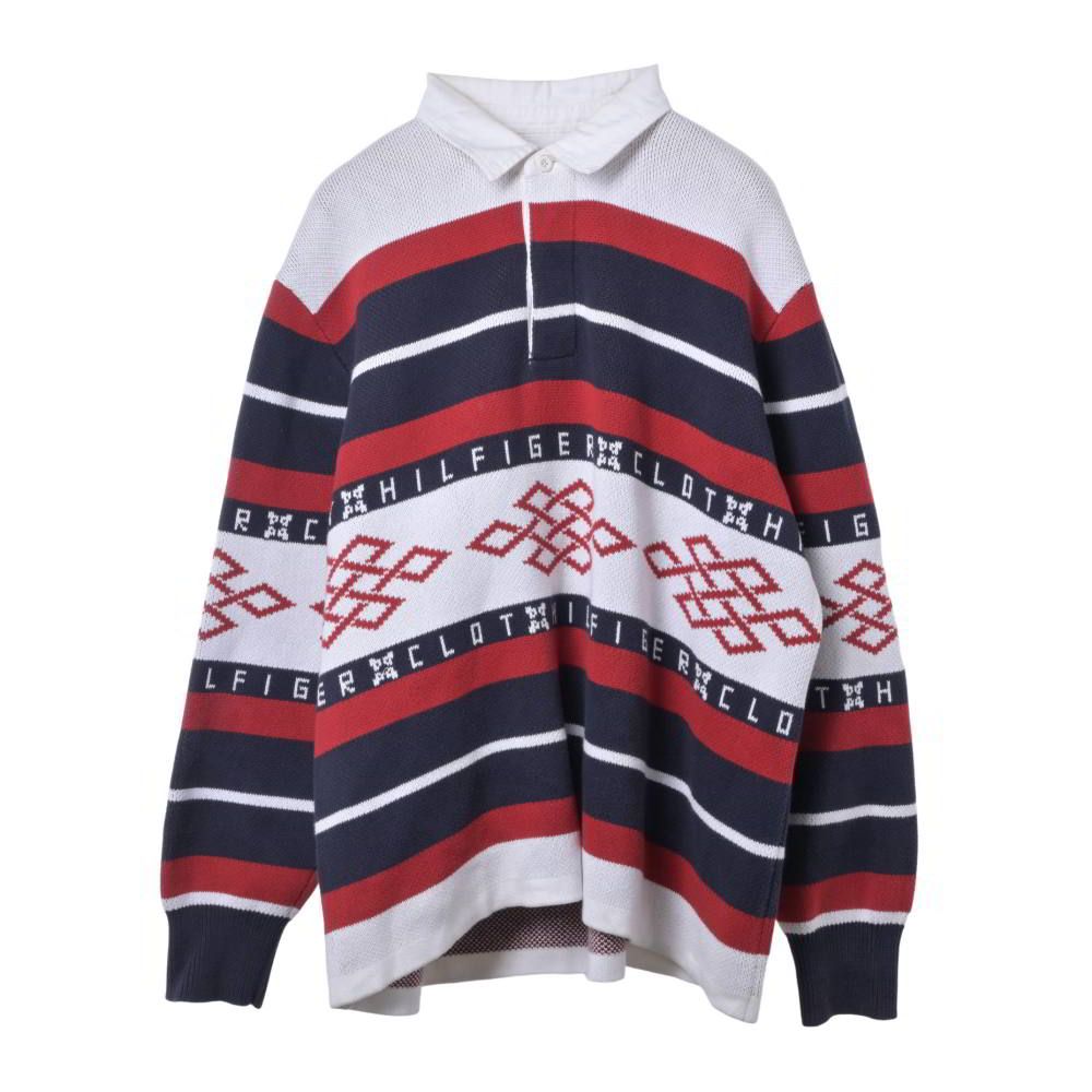 TOMMY HILFIGER × CLOT 20周年記念 ラグビー ニット