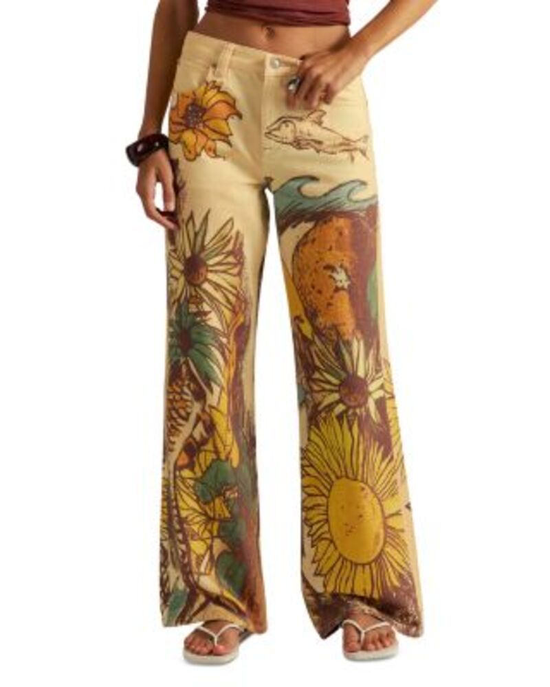 フリーピープル レディース ボトムス デニムパンツ ストレート ジーンズ Free People Illusionstraight Leg Jeans in Beach Scene Beach Sce