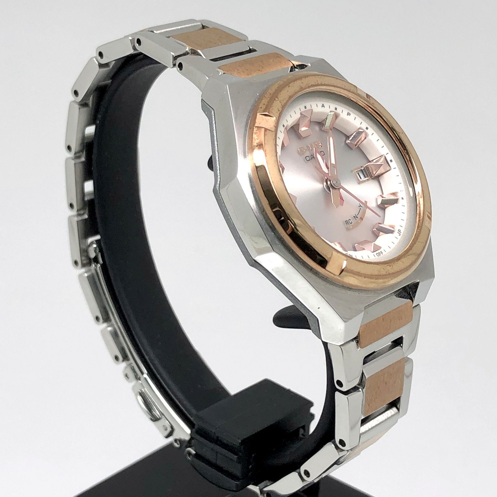 G-SHOCK ジーショック MSG-W300SG-4A 電波ソーラーモデル メタル×樹脂 ピンクゴールド シルバー アナログ 2020年2月発売