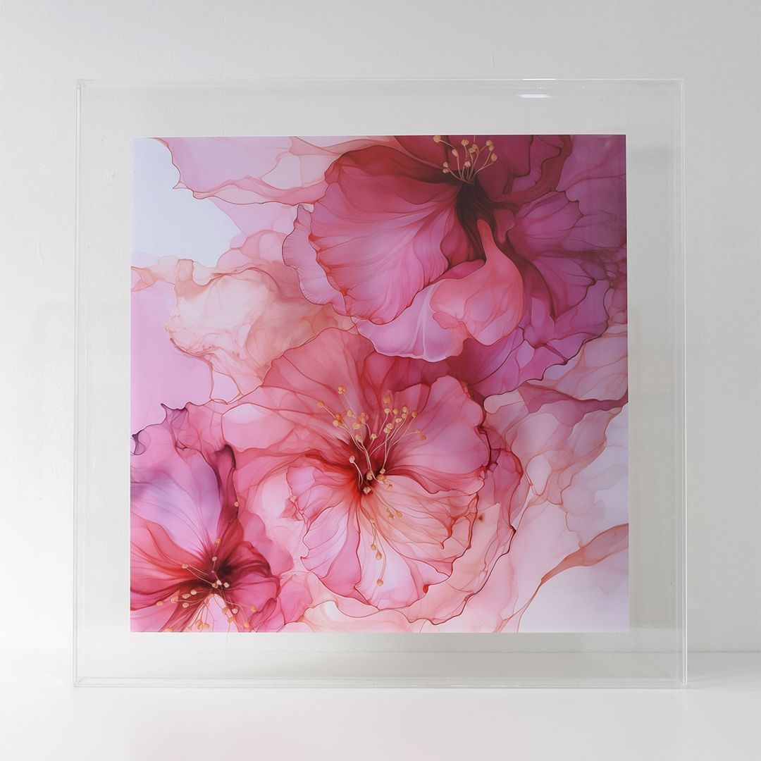 [ Format S0 ]　【 prèdoux a 】Un cadre en acrylique transparent où les vis ne sont pas visibles, même vu de côté.　Boîte en acrylique