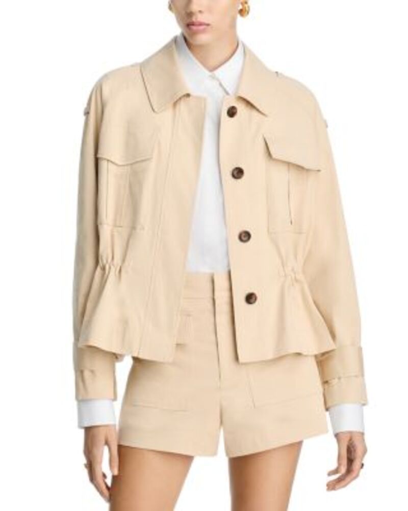 エーエルシー レディース アウター ジャケット・ブルゾン ALC Maeve Peplum Hem Jacket Crema Dolce