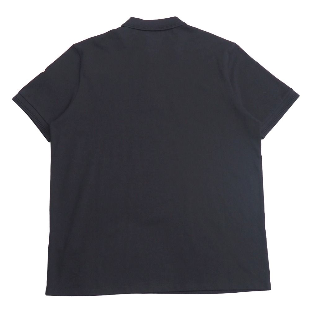 2024年製■MONCLER モンクレール ポロシャツ サイズ3XL ハーフジップ 鹿の子 半袖シャツ ロゴ ブランド古着【中古】20260612/RA9799