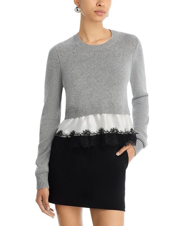 サンク セプト レディース アウター ニット・セーター セーター Cinq Sept Zyla Sweater Heather grey グレー