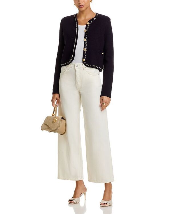 サンク セプト レディース アウター カーディガン Cinq Sept Structured Benoite Cardigan Navy ネイビー