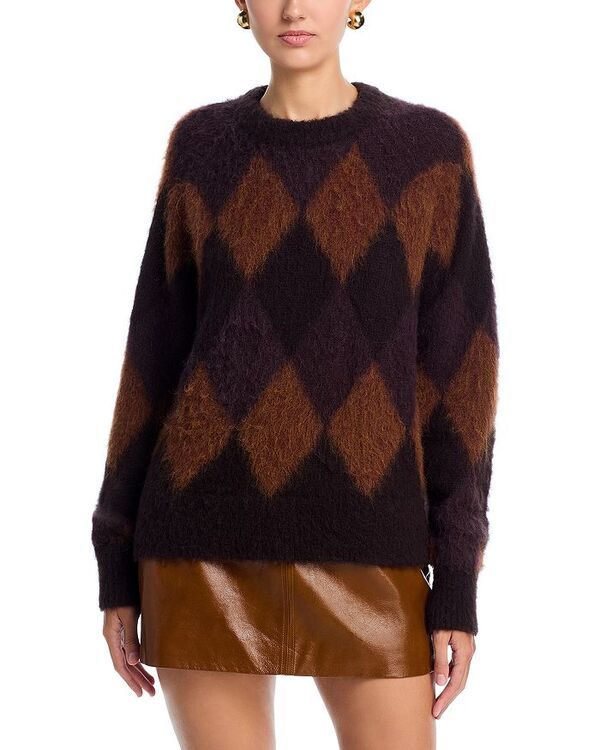 エーエルシー レディース アウター ニット・セーター セーター ALC Ezra Sweater Deep PlumBroncoDark Umber プラム