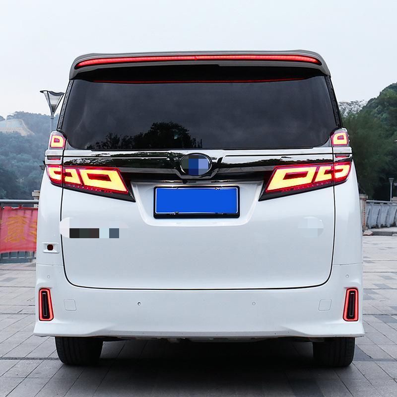 【送料無料】トヨタ Toyota アルファード ALPHARD ヴェルファイア VELLFIRE 30対応 LEDリアスポイラー ルーフスポイラー ABS製 ホワイト ブラック 視認性向上 保護 スタイリッシュ スポーティー 高級感 上質感 ドレスアップ
