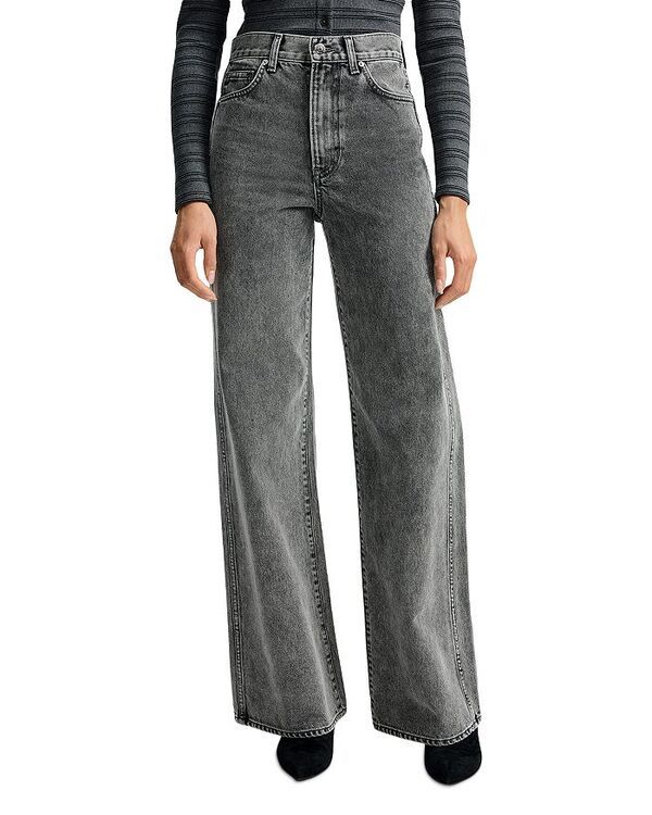 ヴェロニカ ベアード レディース ボトムス デニムパンツ ワイドレッグ ジーンズ Veronica Beard Taylor High Rise Wide Leg Jeans in Volcanic