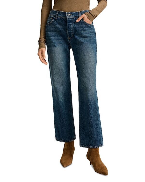 ヴェロニカ ベアード レディース ボトムス デニムパンツ ジーンズ Veronica Beard Leah Mid Rise Straight Jeans in Equinox Equinox Blu