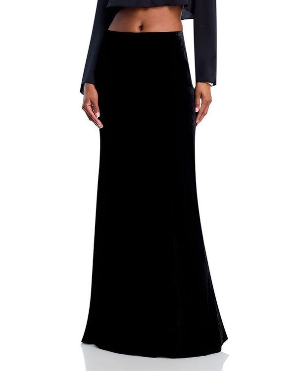 ラジャンス レディース ボトムス スカート ベルベット LAGENCE Zeta Velvet Skirt Black ブラック