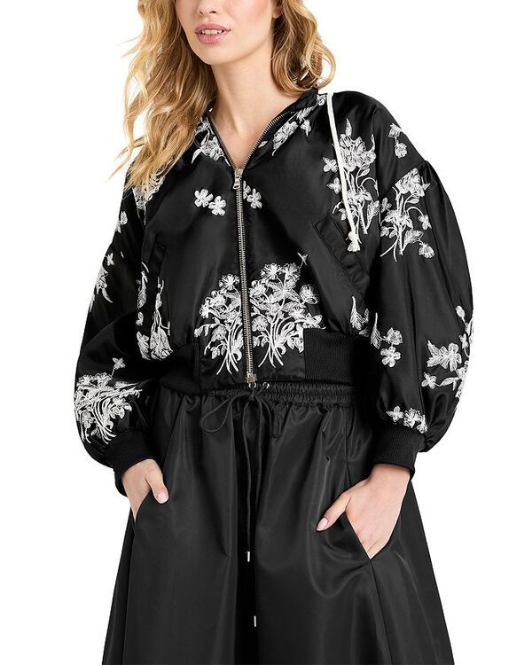 サンク セプト レディース アウター ジャケット・ブルゾン ジャケット Cinq Sept Wildflower Whimsy Ollie Jacket Black Ivory アイボリー