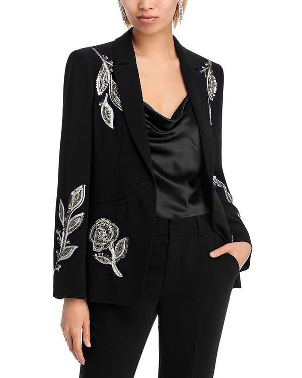 サンク セプト レディース アウター ジャケット・ブルゾン トール ブレザー Cinq Sept Karlie Metallic Paisley Blazer Black ブラック