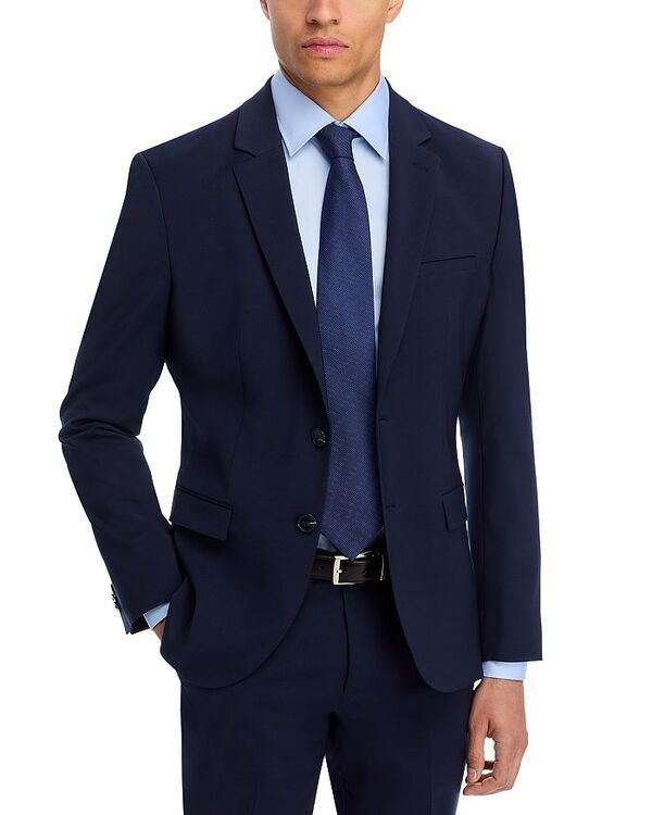 フューゴ レディース アウター ジャケット・ブルゾン スリムフィット ジャケット HUGO Extra Slim Fit ArtiX Stretch Suit Jacket Navy ネイビー