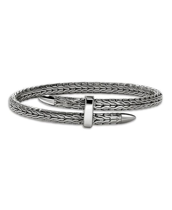 ジョン・ハーディー レディース アクセサリー ブレスレット・バングル・アンクレット JOHN HARDY Black Rhodium Plated Sterling Silver Spear Flex