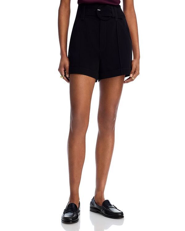 サンク ア セプト レディース ボトムス ハーフパンツ・ショーツ ショートパンツ Cinq a Sept Aldi Belted Shorts Black ブラック