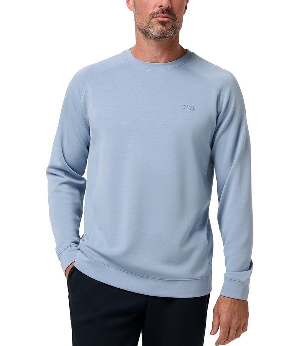 トラビスマヒュー メンズ トップス シャツ TravisMathew Fibercloud Crew Shirt Ash Blue アッシュ