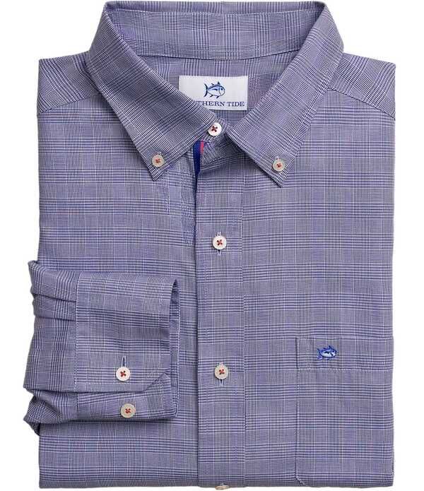 サウザーンタイド メンズ トップス シャツ オックスフォード Southern Tide Charleston Oxford Moultrie Plaid Long Sleeve Woven Shir