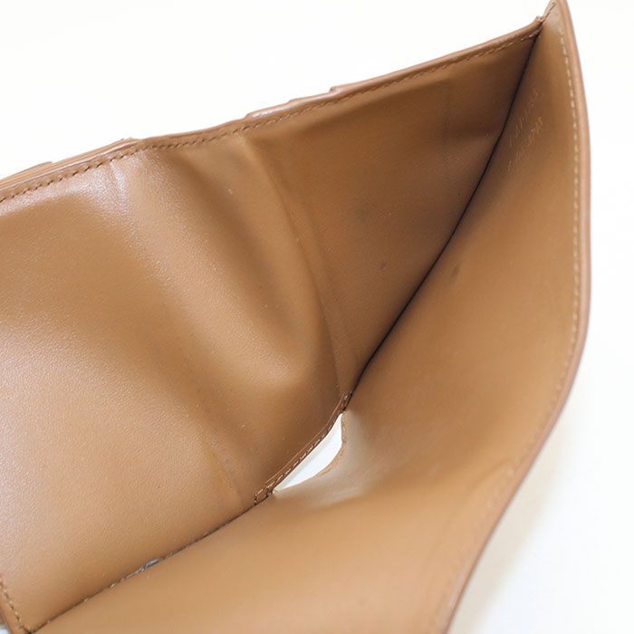 CELINE セリーヌ スモール フラップウォレット トリオンフ 0D783DPV 三つ折り財布 カーフ【中古】 レディース