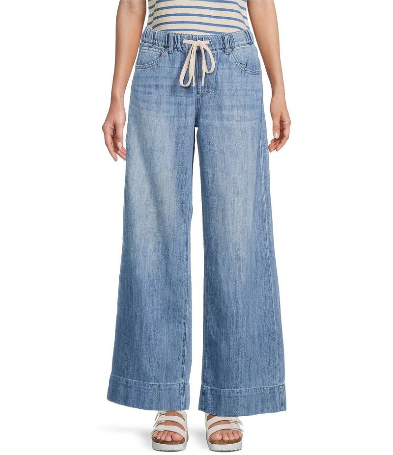 ロキシー レディース ボトムス カジュアルパンツ ワイドレッグ パンツ リネン Roxy Finley Wide Leg LinenBlend Pants Blue ブルー