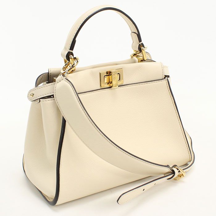 FENDI フェンディ 2WAY ピーカブー 8BN244 ハンドバッグ カーフ【中古】 レディース