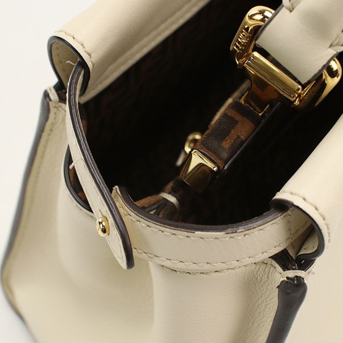FENDI フェンディ 2WAY ピーカブー 8BN244 ハンドバッグ カーフ【中古】 レディース