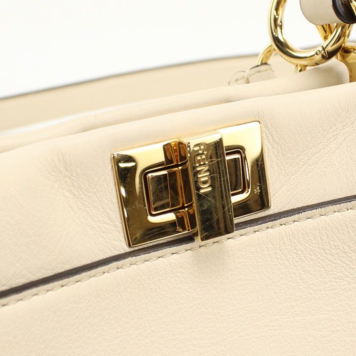 FENDI フェンディ 2WAY ピーカブー 8BN244 ハンドバッグ カーフ【中古】 レディース